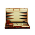 Black Zebra Wood Backgammon Set 15 in.